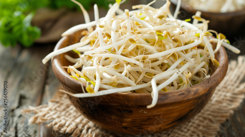 ready to eat mungobean sprouts for healthy lifestyle home growing food