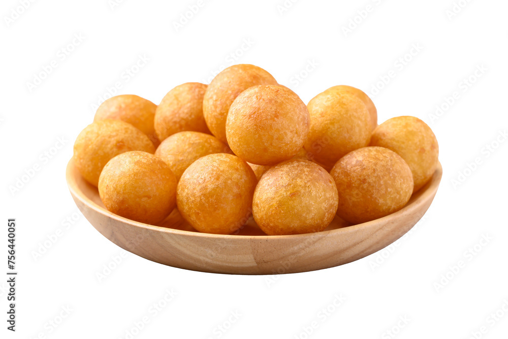 Deep fried sweet potato balls, Thai street food Deep fried sweet potato balls, Thai street food
