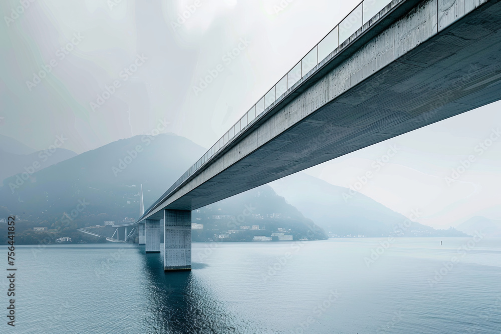 Obraz premium A beautiful modern design bridge
