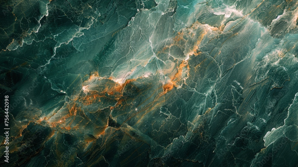 Close Up of Green Marble Texture