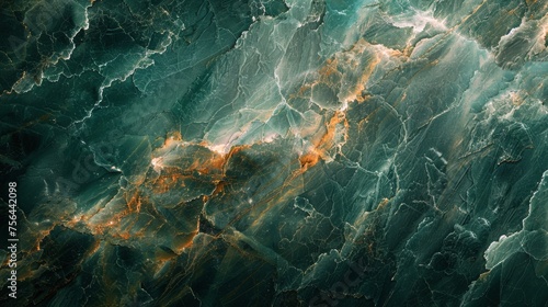 Close Up of Green Marble Texture