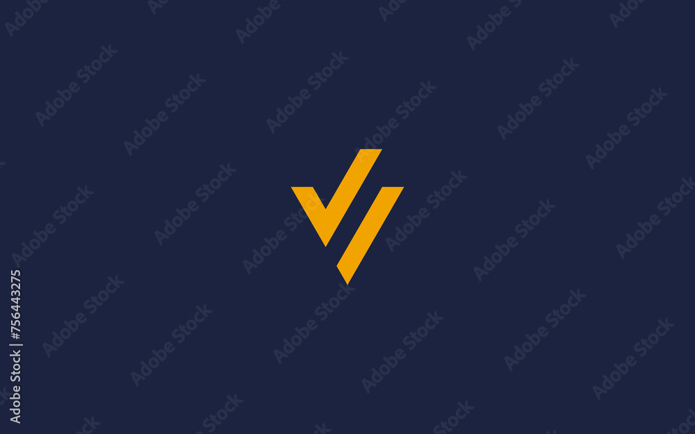 Obraz premium letter v with check logo icon design vector design template inspiration