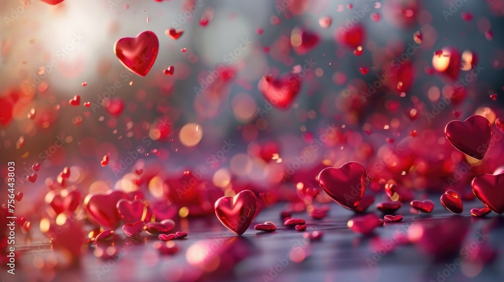 Valentine s day background with hearts Valentine s day background with hearts