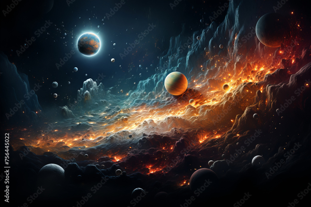 Celestial Bodies Artwork: Art inspired by the moon, stars, and galaxies.