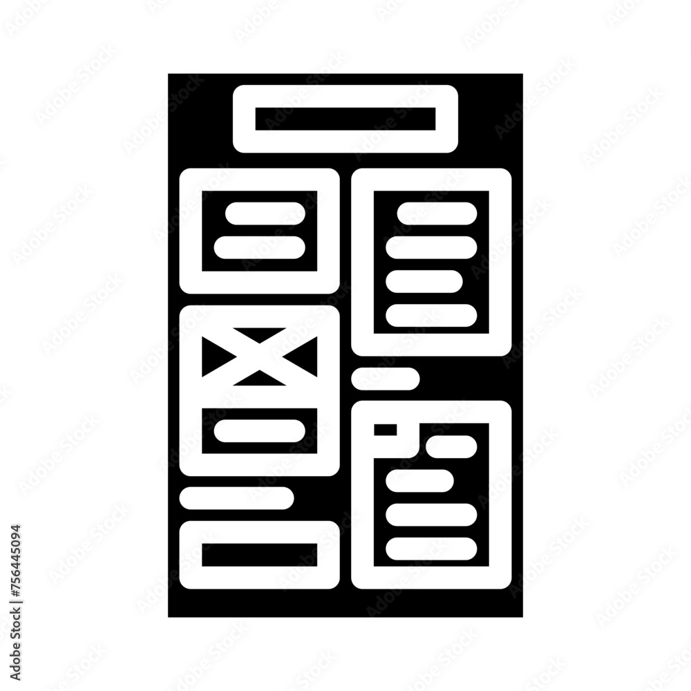 document layout technical writer glyph icon vector. document layout technical writer sign. isolated symbol illustration document layout technical writer glyph icon vector. document layout technical writer sign. isolated symbol illustration