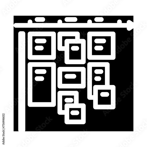 timeboxing time management glyph icon vector. timeboxing time management sign. isolated symbol illustration