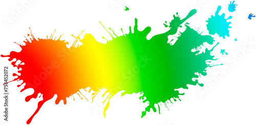 kleckse farben abstrakt freigestellt kreativ regenbogen bewegung vielfältig bunt spritzer