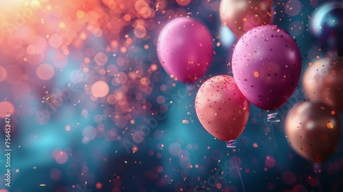 Floating Bunch of Balloons