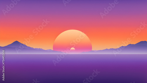 gradient backdrop changes following a warm sunrise