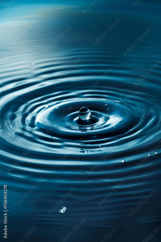 A water ripple on a clean background A water ripple on a clean background