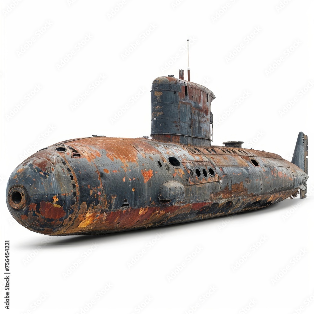 Fototapeta premium Old Rusted Submarine