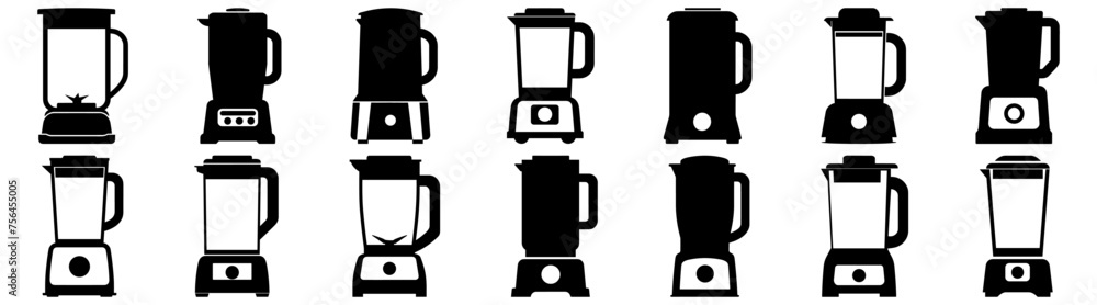 Blender kitchen silhouette set vector design big pack of illustration and icon Blender kitchen silhouette set vector design big pack of illustration and icon