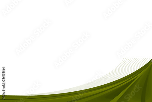 green,sheels green ,Black, curvy lines like a flowing ribbon, corner, boarder photo