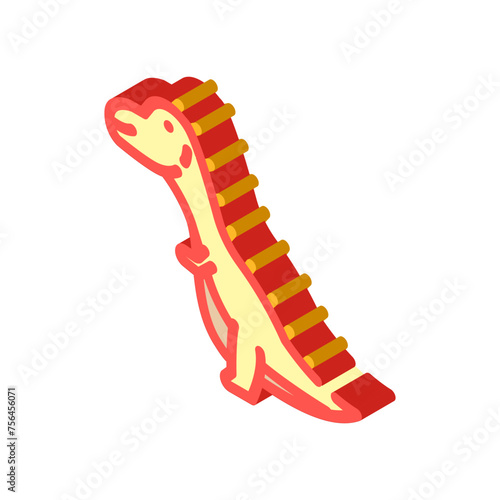 carnotaurus dinosaur animal isometric icon vector. carnotaurus dinosaur animal sign. isolated symbol illustration