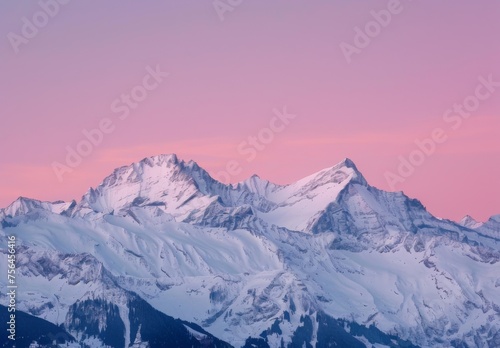 mountains in the winter