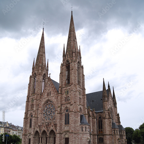 Saint Paul's Church located in Strasbourg, Alsace, France