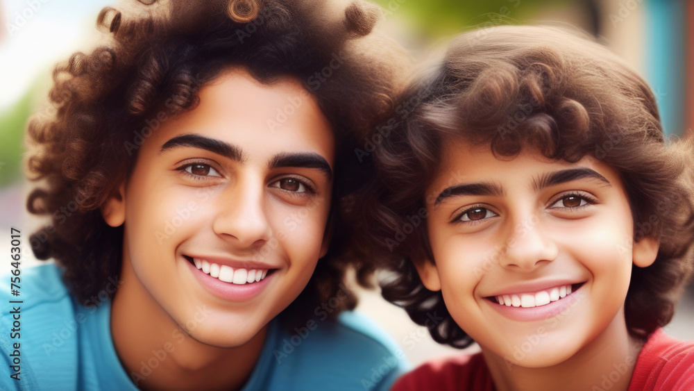 latin american teens on sunny natural background. Portrait happy cute hispanic Youngster friends. Family love and relationship sibling concept latin american teens on sunny natural background. Portrait happy cute hispanic Youngster friends. Family love and relationship sibling concept