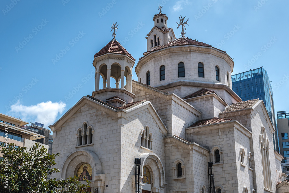 St Elias Cathedral and St Gregory the Illuminator of Armenian Church in Beirut, Lebanon