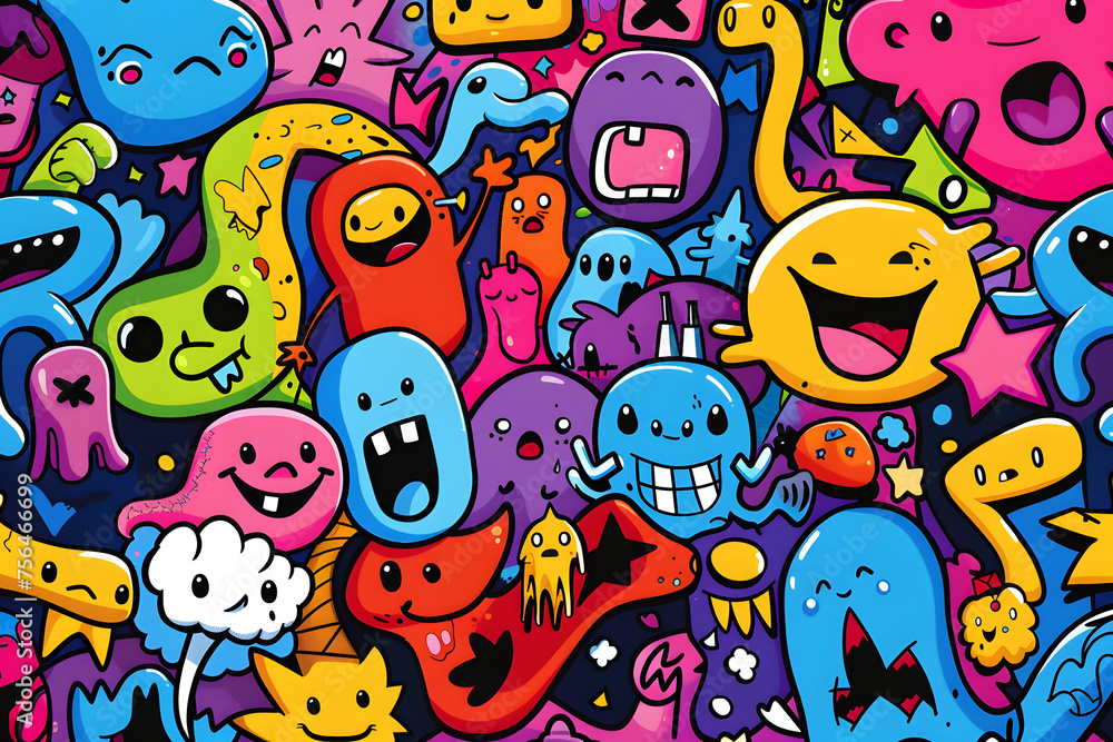 Kreative Doodles: Hintergrunddesign für inspirierende Wallpaper Kreative Doodles: Hintergrunddesign für inspirierende Wallpaper