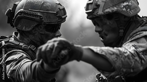 Hand to hand combat practice close quarters battle skill and might