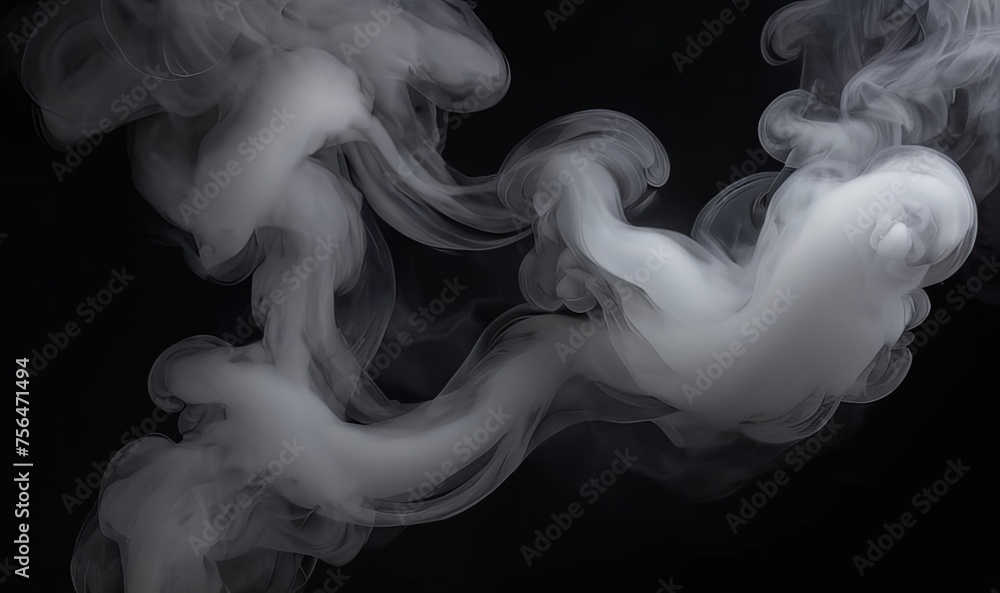 Fototapeta premium smoke White dark background