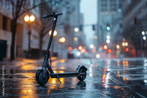 Städtische Mobilität: Produktfoto eines Elektro-Scooters photo