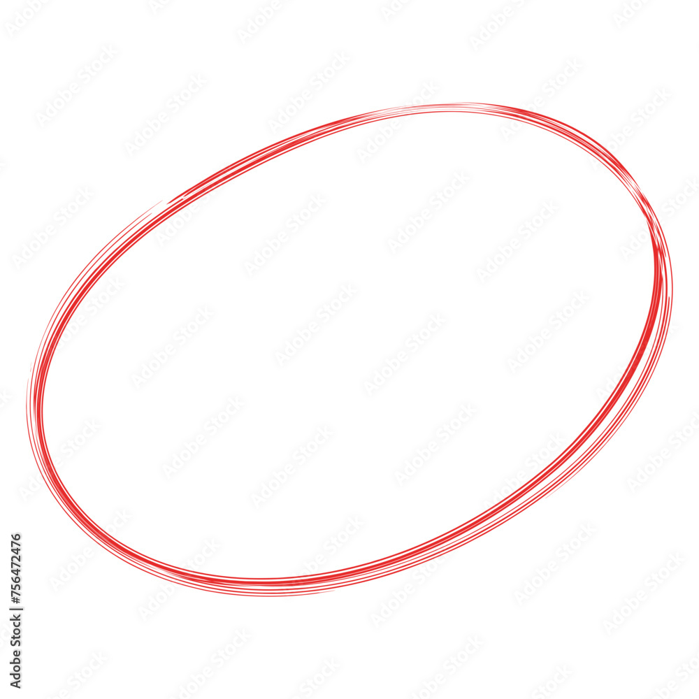 Fototapeta premium Circle Line Pencil