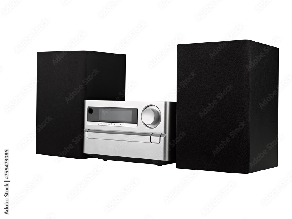 Obraz premium digital usb, cd player against the white background