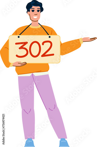 page 302 redirect vector. website https, change business, road http page 302 redirect character. people flat cartoon illustration