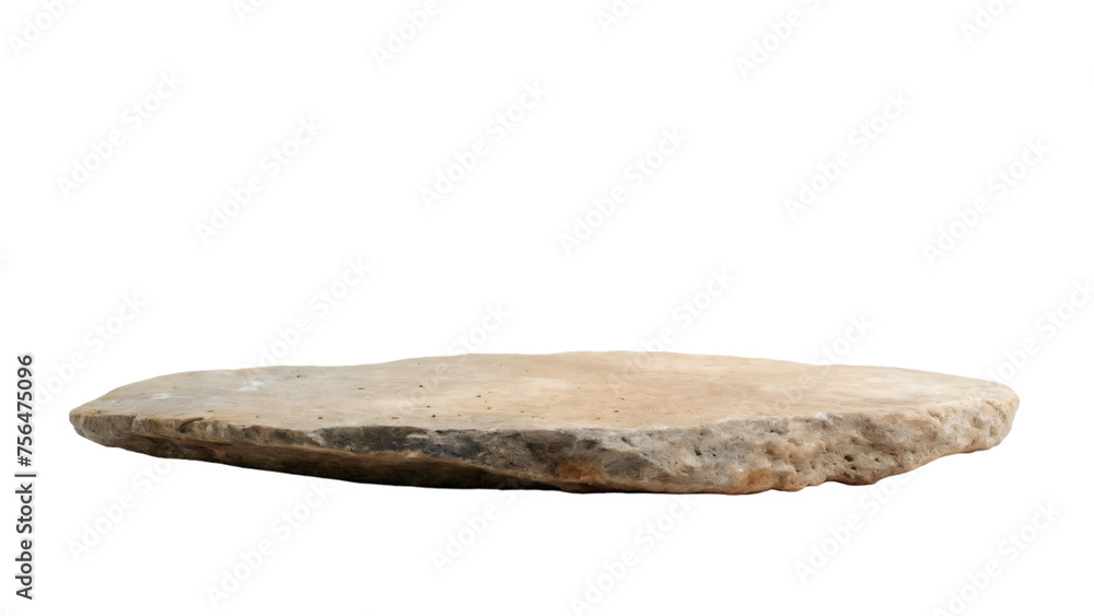 Obraz premium White isolated stone on white background