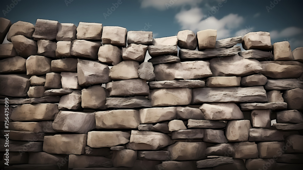 Rustic stone wall background Rustic stone wall background