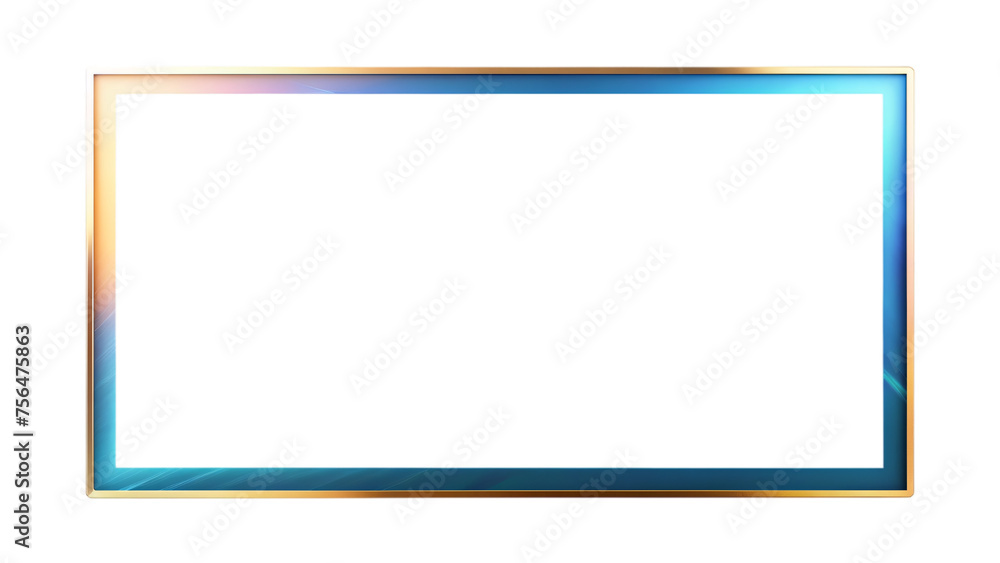 Abstract blue picture frame with blue border Abstract blue picture frame with blue border