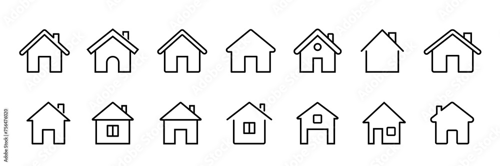 house sign. home icon. real estate logo