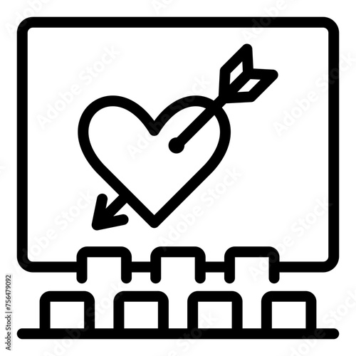 Cinema outline icon