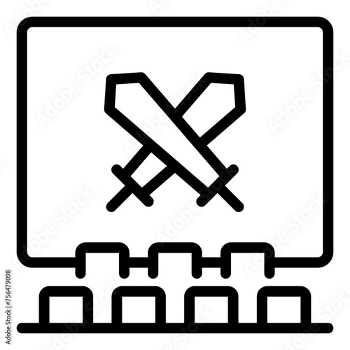 Cinema outline icon
