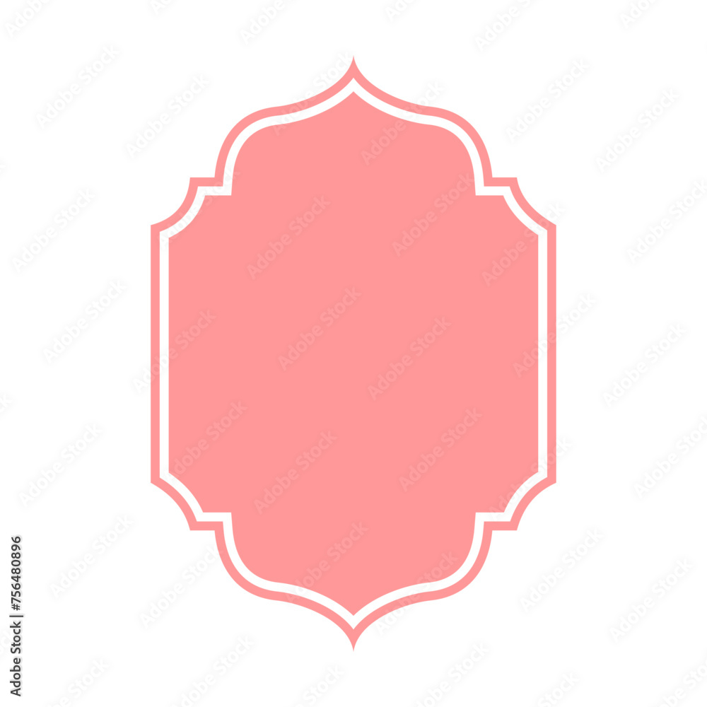 Symbol Oriental style Islamic window Symbol Oriental style Islamic window