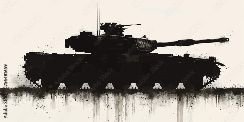 set of military tank