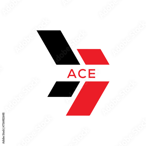 ACE  logo design template vector. ACE Business abstract connection vector logo. ACE icon circle logotype.  © Masum