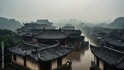 Wallpaper Mural An ancient town in China
 Torontodigital.ca