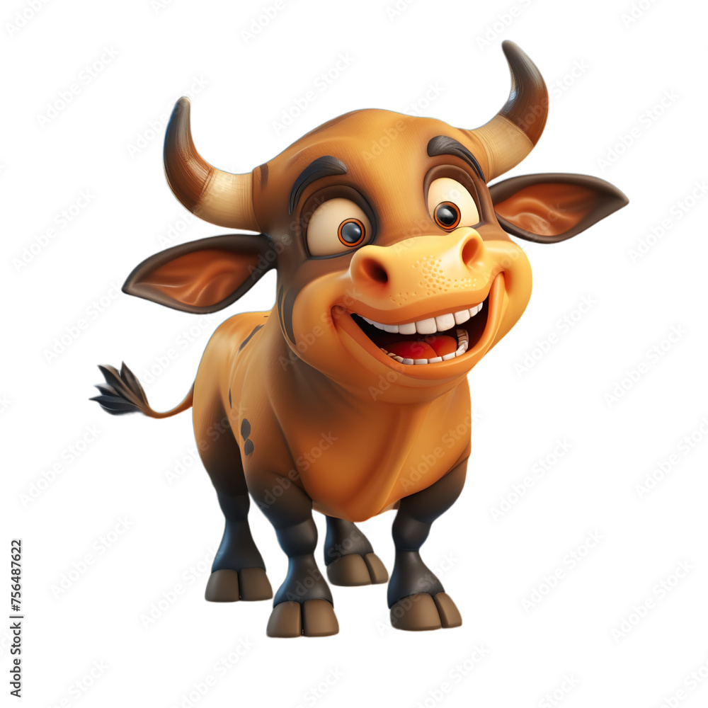 Obraz premium cartoon bull