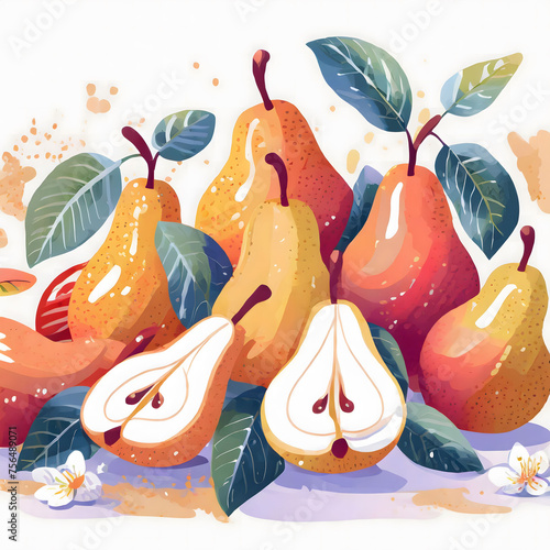 stack of pears