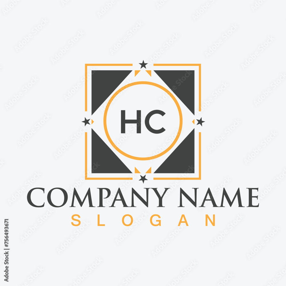 Letter HC initial logo or monogram design Letter HC initial logo or monogram design