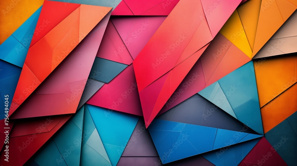 Abstract background with colorful papers Abstract background with colorful papers