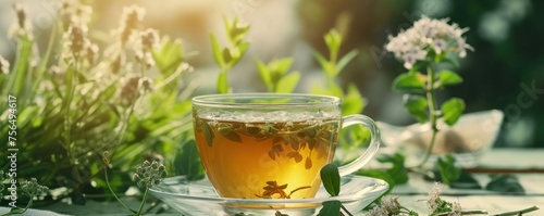 Wallpaper Mural Fresh green herb leaves. Torontodigital.ca