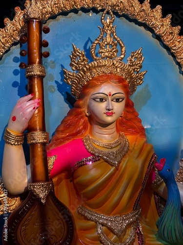 Devi Saraswati: The Hindu goddess of knowledge photo