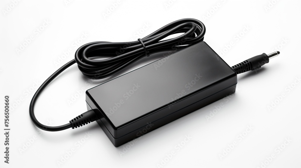 laptop power adapter, power supply, laptop accessory on a white background.
laptop power adapter, power supply, laptop accessory on a white background.