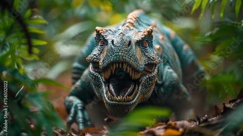 Terrifying dinosaur emerges from dense prehistoric jungle