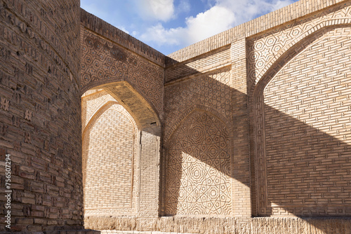 Detail of the Kalon Minaret, Bukhara, Uzbekistan