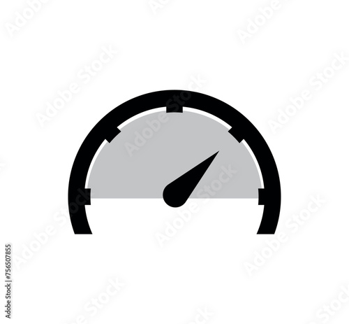 speed dial icon. vector illustration speed meter gauge symbol 