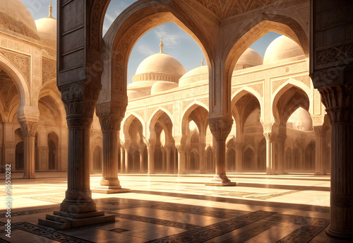 Mosque from the inside - Arches and columns